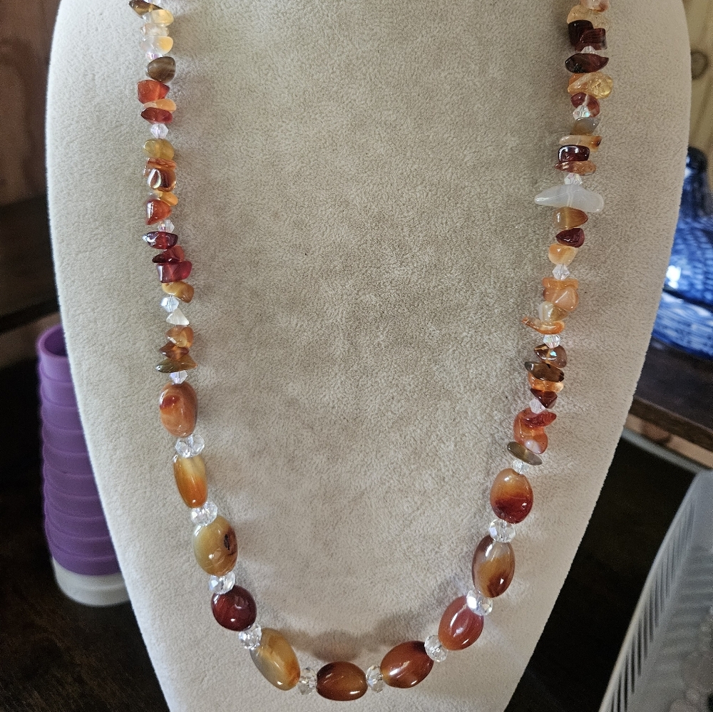 Elegant Multi-Color Beaded Necklace